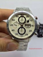Best Swiss Copy Tag Heuer Carrera Calibre 16 Chronograph Watch SS White Face